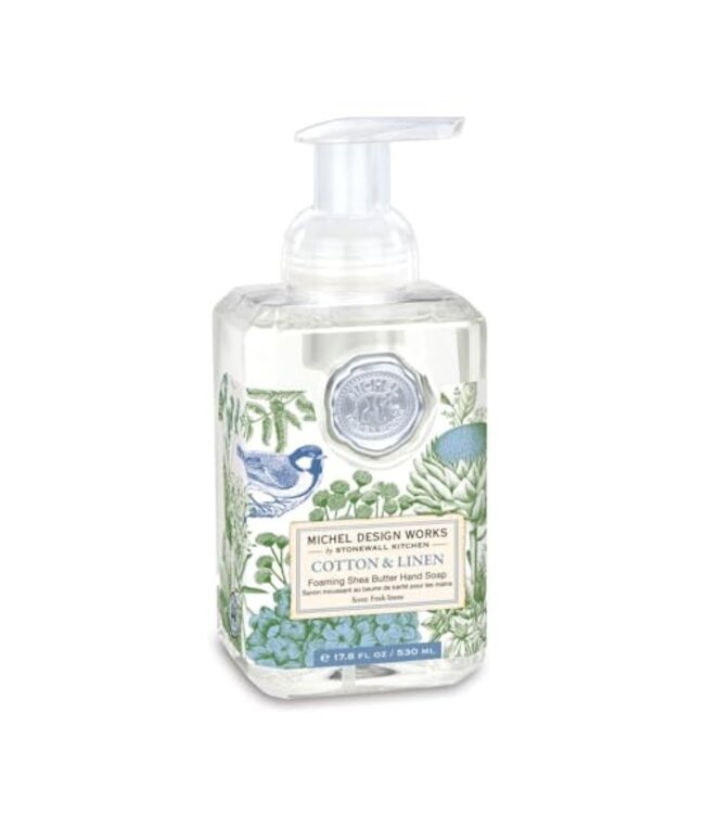 MICHEL DESIGN WORKS COTTON AND LINEN FOAMING SOAP