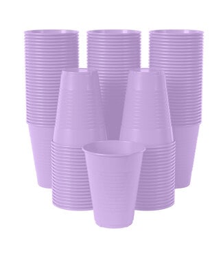 CROWN DISPLAY 50CT 12oz  PLASTIC CUPS LAVENDER