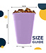 CROWN DISPLAY 50CT 12oz  PLASTIC CUPS LAVENDER