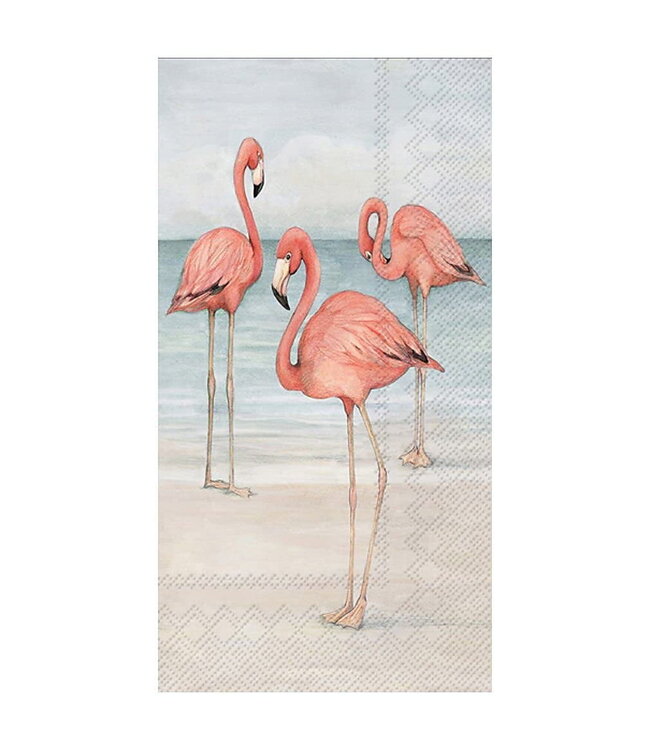BOSTON INTERNATIONAL 16CT GUEST FLAMINGO TRIO ON BEACH