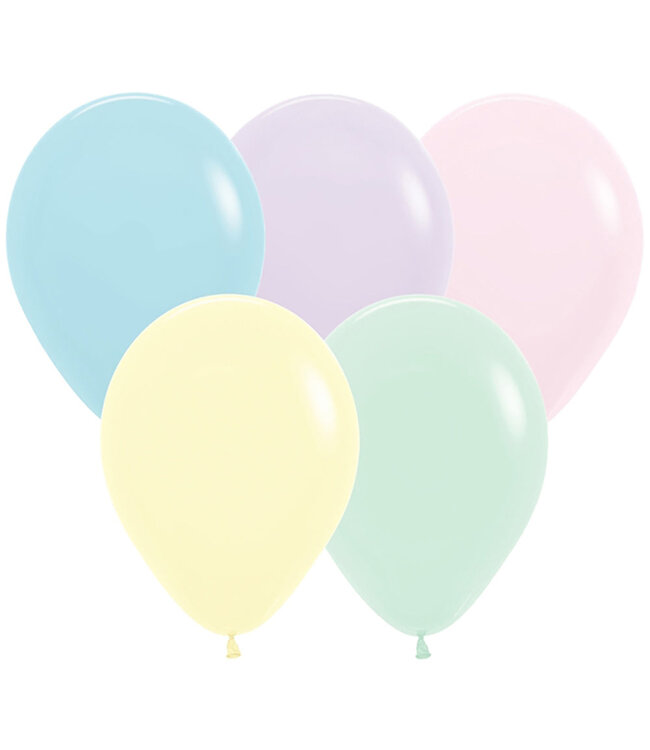 Sempertex 11" PASTEL MATTE ASSORTED-PINK 25 count