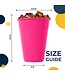 CROWN DISPLAY 50CT 12oz  PLASTIC CUPS CERISE