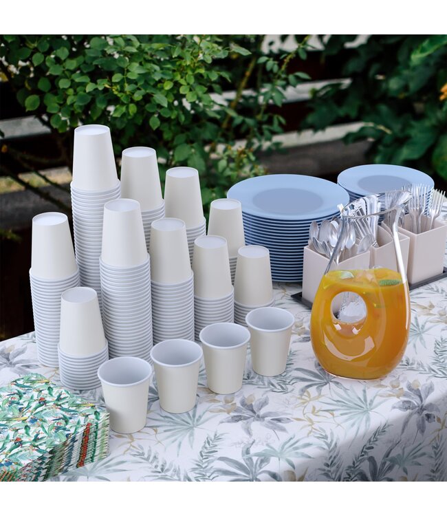CROWN DISPLAY 100CT 9oz  PAPER CUPS IVORY