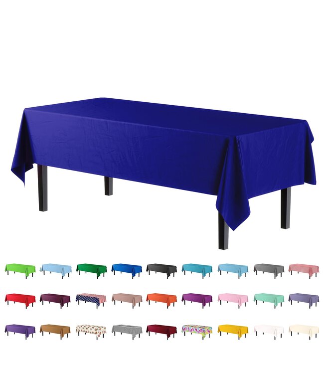 EXQUISITE 54inX108in TABLE COVER NAVY