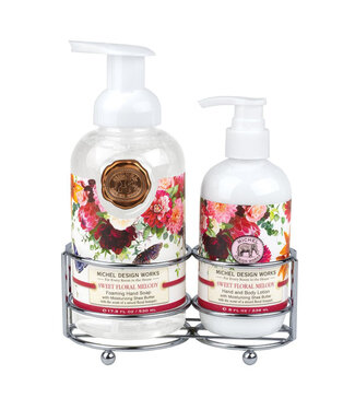 MICHEL DESIGN WORKS HANDCARE CADDY  SWEET FLORAL MELODY
