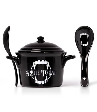 ALCHEMY OF ENGLAND BOWL & SPOON SET A BITE TO EAT