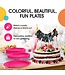 CROWN DISPLAY 7 In. Cerise Paper Plates - 50 Ct.