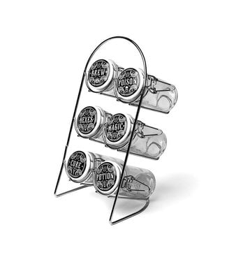 ALCHEMY OF ENGLAND SPICE JARS WITH RACK MAGIC