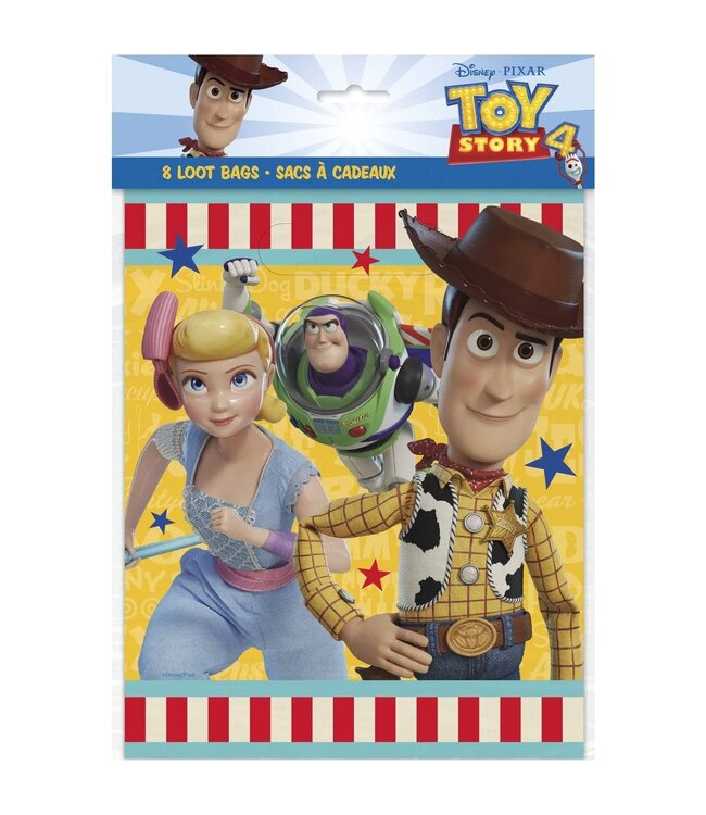 UNIQUE INDUSTRIES INC 8CT BAGS TOY STORY 4