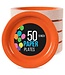 CROWN DISPLAY 50CT 9in PAPER PLATES ORANGE