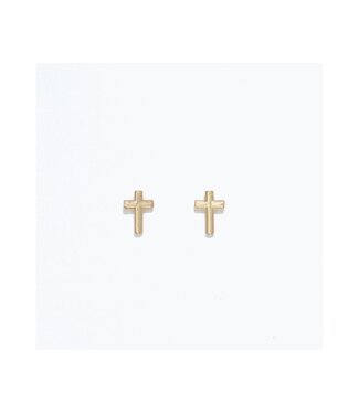 CUTIES EARRINGS CLASSIC GOLD CROSSES