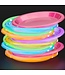 CROWN DISPLAY 60CT 7in PLASTIC PLATES NEON