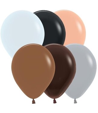 Sempertex Neutral Assortment 5in Latex Balloons - 50ct