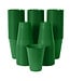 CROWN DISPLAY 50CT 12oz  PLASTIC CUPS EMERALD