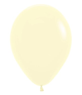 Sempertex 5" PASTEL MATTE YELLOW 50 count