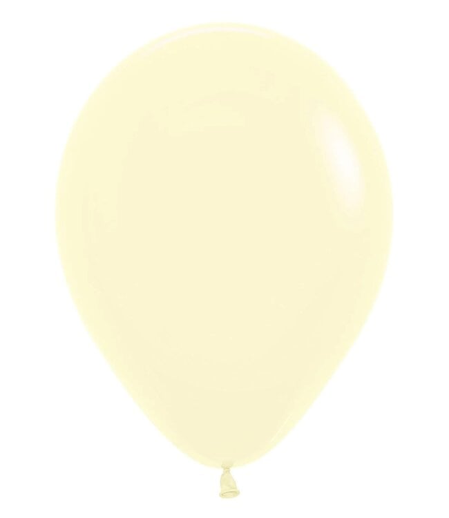 Sempertex 5" PASTEL MATTE YELLOW 50 count