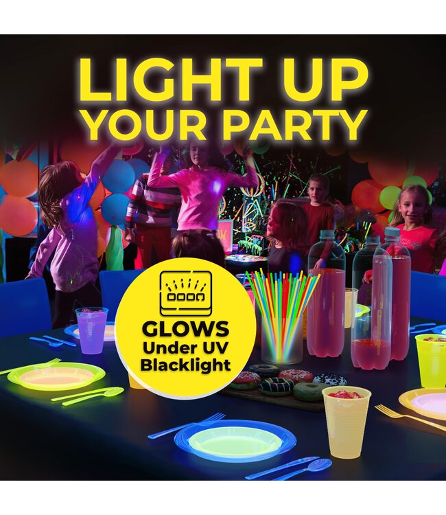 CROWN DISPLAY 60CT 9in PLASTIC PLATES NEON