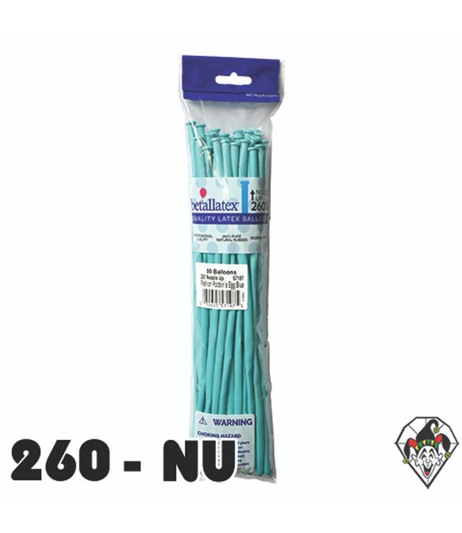 Sempertex 50CT 260 FASHION ROBIN'S EGG NOZZLE UP