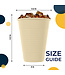 CROWN DISPLAY 50CT 12oz  PLASTIC CUPS IVORY