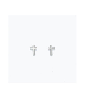 CUTIES EARRINGS CLASSIC SILVER CROSSES