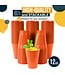 CROWN DISPLAY 50CT 12oz  PLASTIC CUPS ORANGE