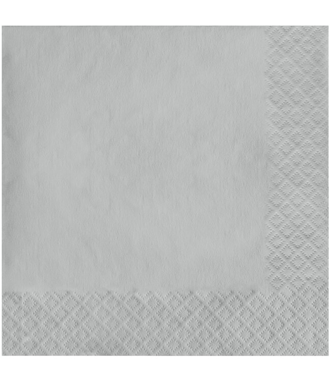 Creative Converting 50CT LUN NAPKIN SILVER