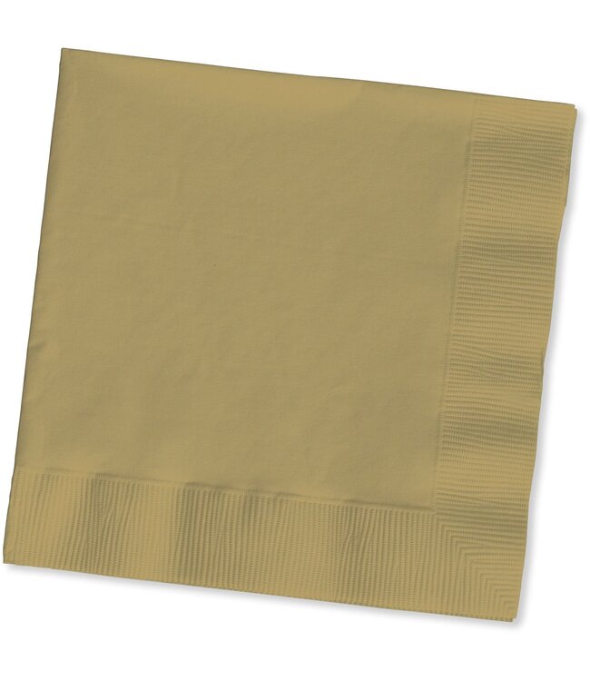 Creative Converting 50CT BEV NAPKIN GOLD