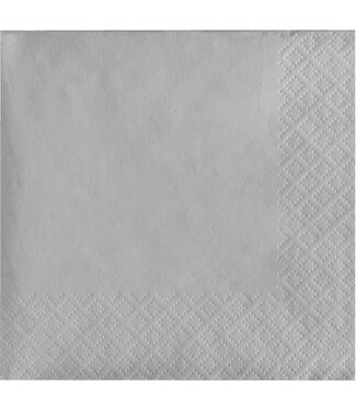 Creative Converting 50CT BEV NAPKIN SILVER