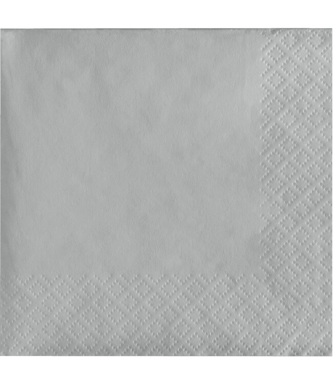 Creative Converting 50CT BEV NAPKIN SILVER