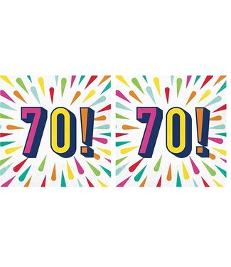 Creative Converting 16CT LUN 70 BIRTHDAY BURST