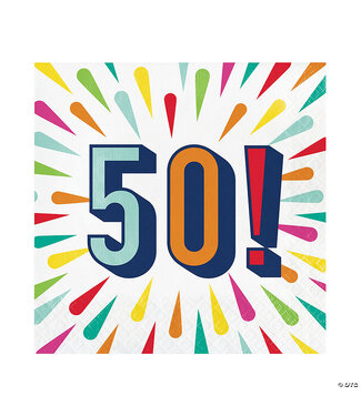 Creative Converting 16CT LUN 50 BIRTHDAY BURST