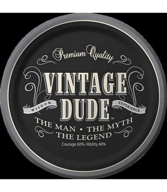 Creative Converting 8CT 9in VINTAGE DUDE