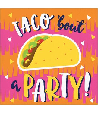 Creative Converting 16CT BEV FIESTA FUN TACO 'BOUT PARTY