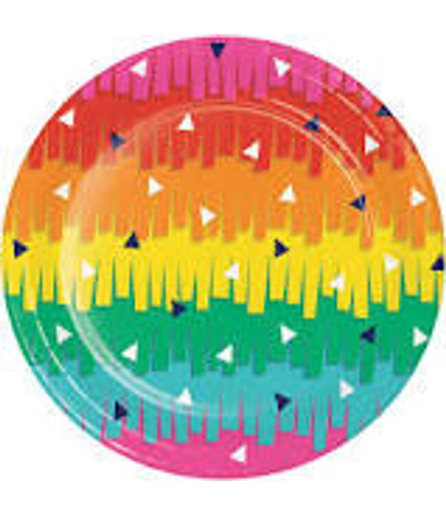 Creative Converting 8CT 7in FIESTA FUN