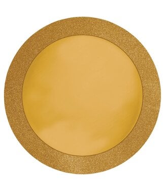 Creative Converting 8CT 14in PLACEMAT GOLD GLITZ