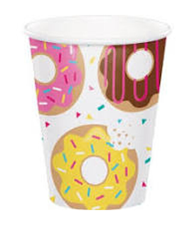 Creative Converting 8CT 9oz DONUT TIME