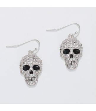 Periwinkle EARRINGS CRYSTAL SKULLS