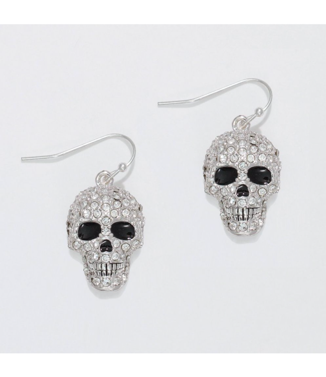 Periwinkle EARRINGS CRYSTAL SKULLS