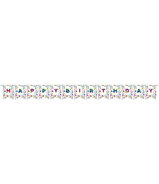 Creative Converting CUSTOM PENNANT RAINBOW FOIL