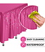 EXQUISITE 14inX29in TABLE SKIRT PINK