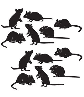 BEISTLE 6CT CUTOUTS MICE