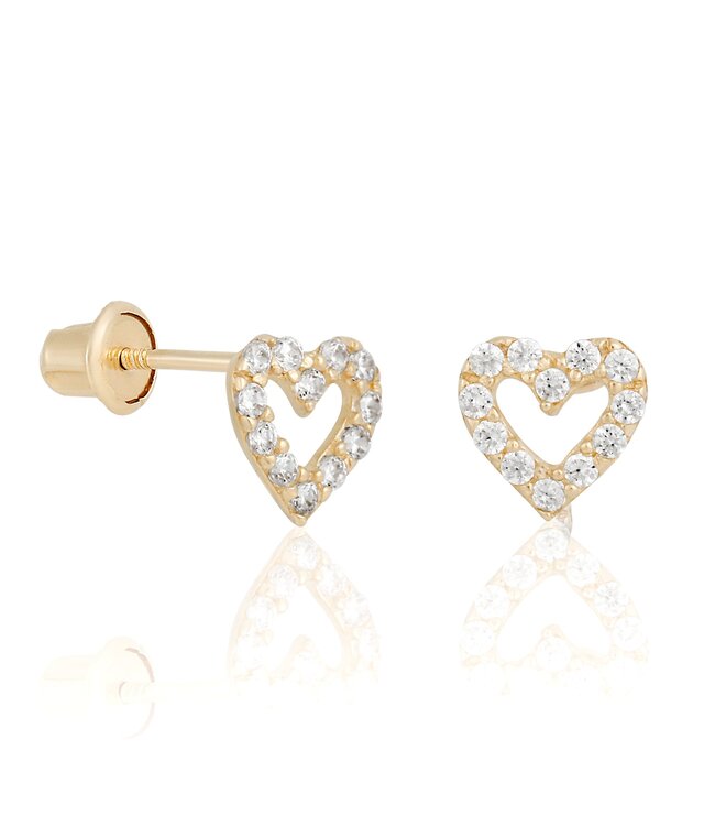 CUTIES EARRINGS STUDS IN GOLD