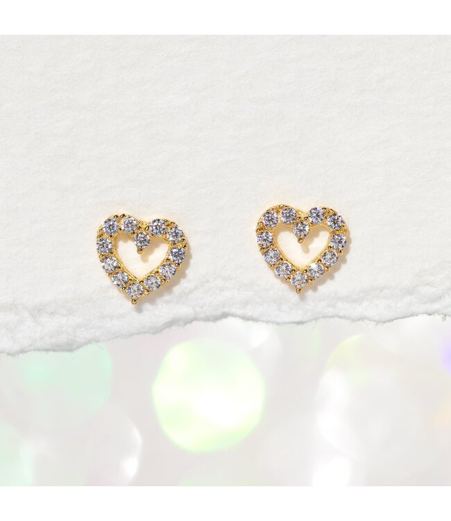 CUTIES EARRINGS STUDS IN GOLD