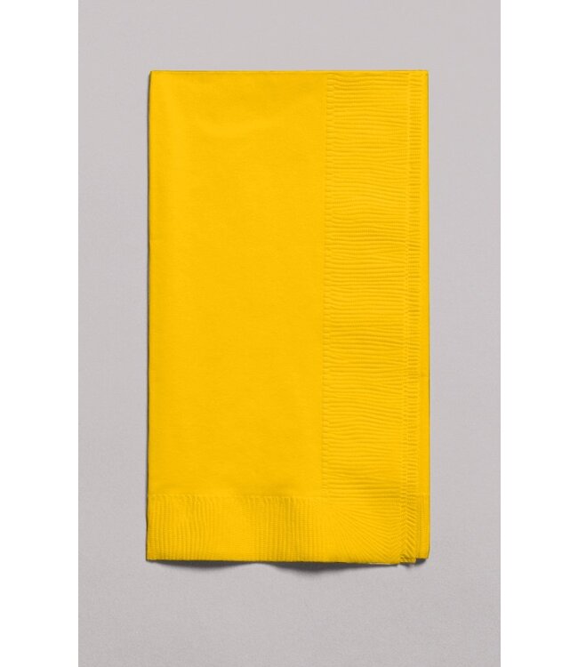 Creative Converting 100CT DINNER NAPKIN SCHOOL BUS YELLOW
