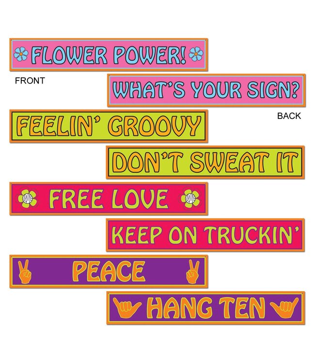BEISTLE 4CT STREET SIGNS 60S