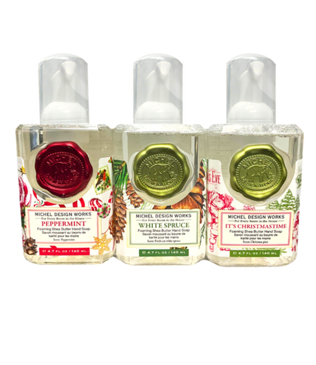 MICHEL DESIGN WORKS 3CT MINI SANTA'S WORKSHOP FOAMING SOAP