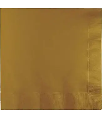 Creative Converting Gold Luncheon Napkins-50 Count