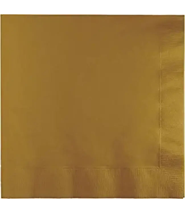 Creative Converting Gold Luncheon Napkins-50 Count