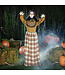 Morris 5 Ft. Standing Creepy Woman Plastic Pop-Up Halloween Decoration