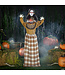 Morris 5 Ft. Standing Creepy Woman Plastic Pop-Up Halloween Decoration
